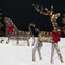 Best Choice Products Lighted 2D Reindeer & Sleigh Set Outdoor Décor w/ Warm White LED Lights